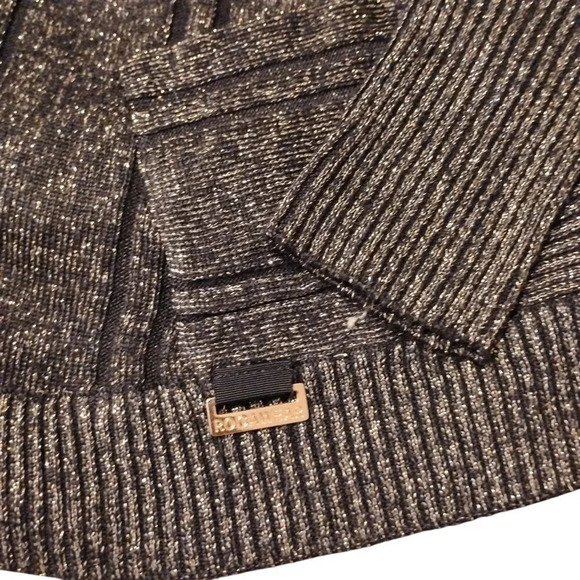 Rocawear Vintage Black and Gold Shimmer Cardican, Small - Picture 6 of 12